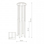 Подвесная люстра Nowodvorski Laser 8918