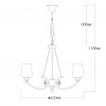 Подвесная люстра MW-Light Палермо 386017706