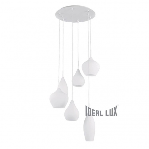 Подвесная люстра Ideal Lux Soft SP6 Bianco 087818