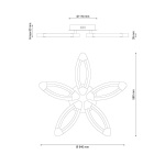 Потолочная светодиодная люстра Lucia Tucci Modena 183.5 LED