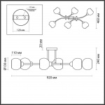 Потолочная люстра Lumion Moderni Alana 4517/6C