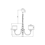 Подвесная люстра Vele Luce Soprano VL4194P06