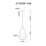Подвесной светильник Arte Lamp Matisse A7765SP-1AB