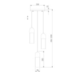 Подвесная люстра Eurosvet Airon 50180/3 дымчатый