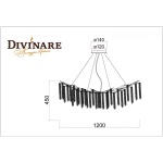 Подвесная люстра Divinare Salice 3133/01 SP-14