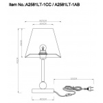 Настольная лампа Arte Lamp Elba A2581LT-1CC