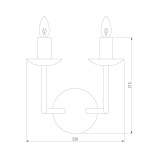 Бра Eurosvet Cariso 60150/2 хром