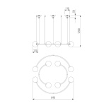Подвесная люстра Bogates Brook 360/8