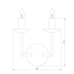 Бра Eurosvet Cariso 60150/2 хром