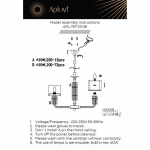 Подвесная люстра Aployt Elza APL.767.03.06