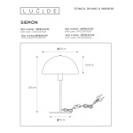 Настольная лампа Lucide Siemon 45596/01/35