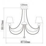 Подвесная люстра MW-Light Федерика 684011608