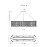 Подвесная люстра Divinare Felis 6005/17 SP-12