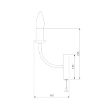 Бра Eurosvet Santi 60139/1 золото