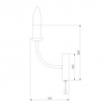 Бра Eurosvet Santi 60139/1 золото