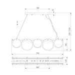 Подвесная люстра Bogates Galicia 353/4 Smart