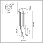 Подвесная люстра Odeon Light SHINY 5061/32LB