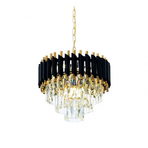 Подвесная люстра Lumina Deco Funneli LDP 6003-400 BK+F.GD