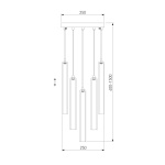 Подвесная люстра Eurosvet Lynn 50381/5 хром