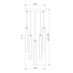 Подвесная люстра Eurosvet Lynn 50381/5 хром