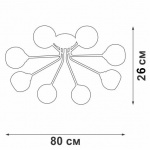 Потолочная люстра Vitaluce V47240-13/8PL