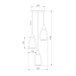 Подвесная люстра Eurosvet Cosmic 50085/3 хром