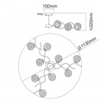 Потолочная люстра MW-Light Оливия 306012709