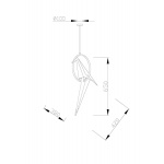 Подвесной светодиодный светильник Moderli Birds V3071- 1PL