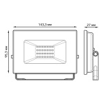 Прожектор светодиодный Gauss 30W 613100330