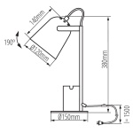 Настольная лампа Kanlux RAIBO E27 W 36281