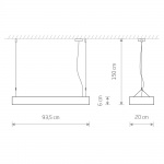 Подвесной светильник Nowodvorski Soft Led 90x20 7545