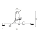 Подвесной светильник Vele Luce Orchestra VL7204L04