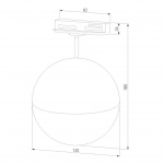 Трековый светильник Elektrostandard Glob GX53 черный MRL 1015 a053136