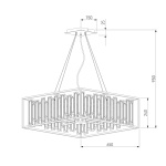 Подвесная люстра Bogates Cella 377/9 Strotskis