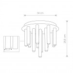 Потолочная люстра Nowodvorski Stalactite 8356