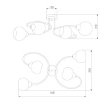 Потолочная люстра Eurosvet Tulia 30136/4 белый