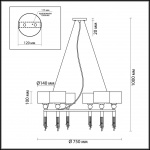 Подвесная люстра Lumion Neoclassi Santiago 4516/6