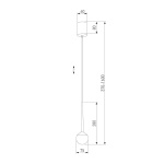 Подвесной светодиодный светильник Elektrostandard DLS028 6W 4200K белый a047769