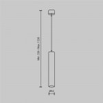 Подвесной светодиодный светильник Maytoni Focus LED P072PL-L12W3K-BS