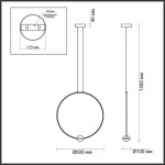 Подвесной светодиодный светильник Odeon Light L-vision Gota 4336/27L