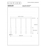 Подвесной светодиодный светильник Lucide Margary 24402/30/96