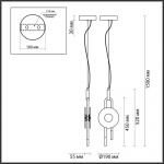 Подвесной светодиодный светильник Odeon Light Exclusive Modern Magnet 5407/12L