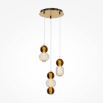 Подвесная светодиодная люстра Maytoni Drop MOD273PL-L33G3K