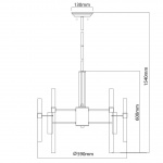 Подвесная люстра MW-Light Альгеро 285010806