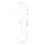 Подвесной светодиодный светильник Elektrostandard Giro 50215/1 Led белый a055673