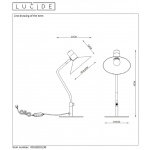 Настольная лампа Lucide Pepijn 05528/01/30
