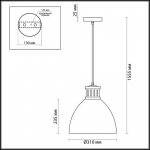 Подвесной светильник Odeon Light Pendant Viola 3323/1