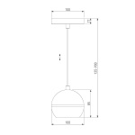 Подвесной светодиодный светильник Elektrostandard DLS023 9W 4200K черный a047775