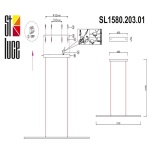 Подвесной светодиодный светильник ST Luce Ralio SL1580.203.01