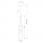 Подвесной светильник Eurosvet Graf 50226/1 янтарный